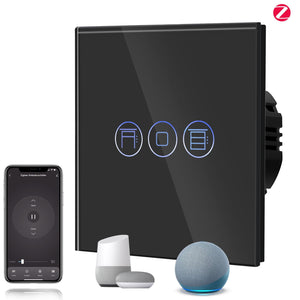 BSEED Zigbee Shutter Switch Smart Wall Touch Switch Bseedswitch Black 