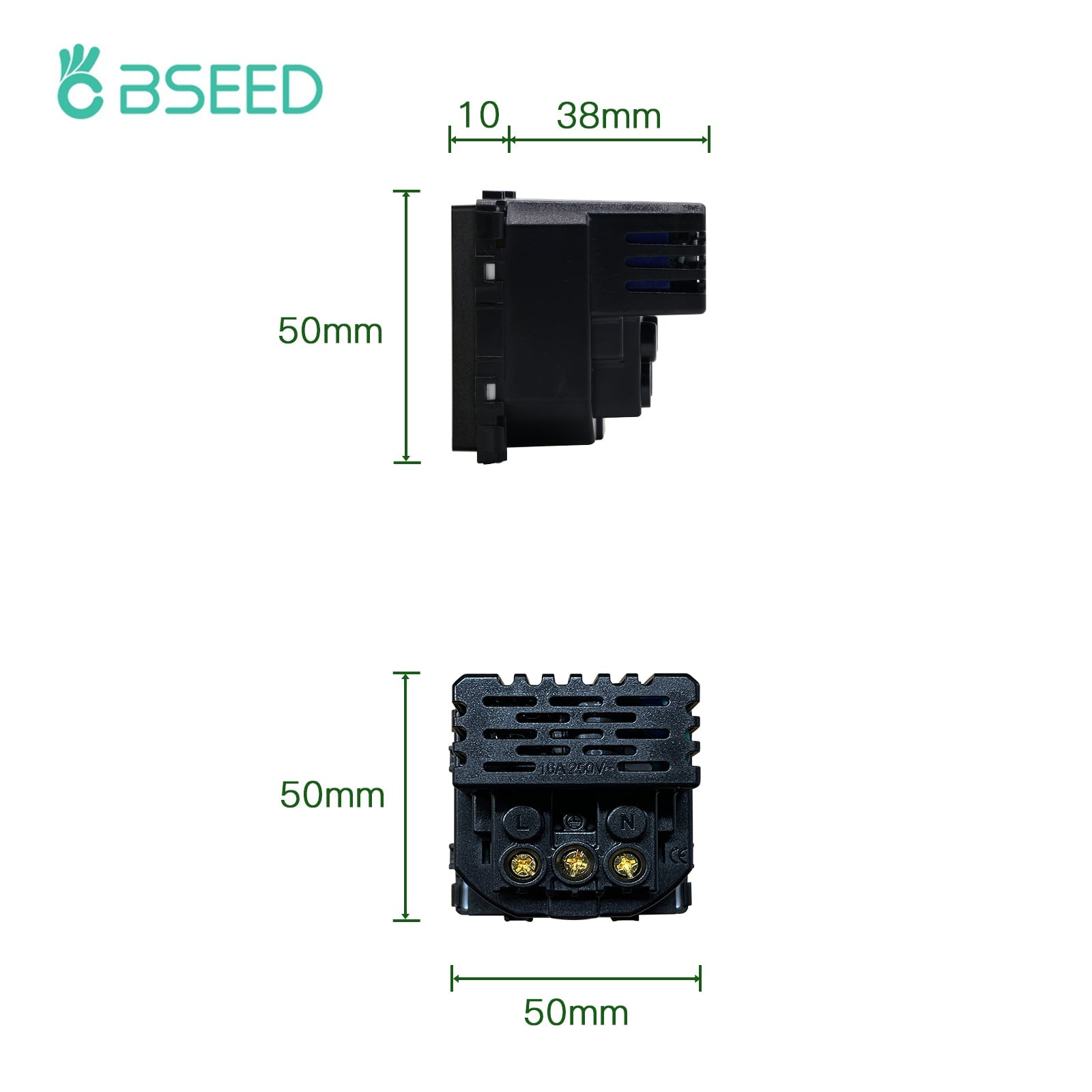BSEED EU Type-C wandcontactdoos 16A 20W USB-C oplaadpunt stopcontacten & schakelaars Bseedswitch 