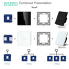 Bseed 86mm Glass Panel Switch DIY Part With Or Without Icon Bseedswitch 