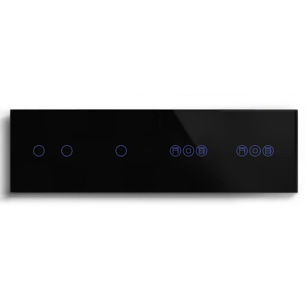 BSEED Product Customization Bseedswitch zigbee 2gang switch with zigbee 1gang switch with double zigbee roller shutter switch 