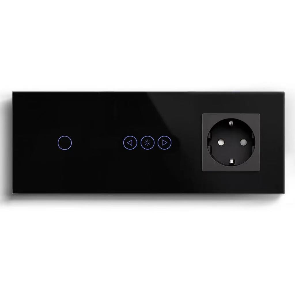 BSEED Product Customization Bseedswitch wifi 1gang switch with wifi dimmer switch with eu socket 