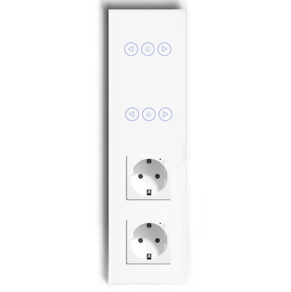 BSEED Product Customization Bseedswitch double wifi dimmer switch with double wifi eu socket 
