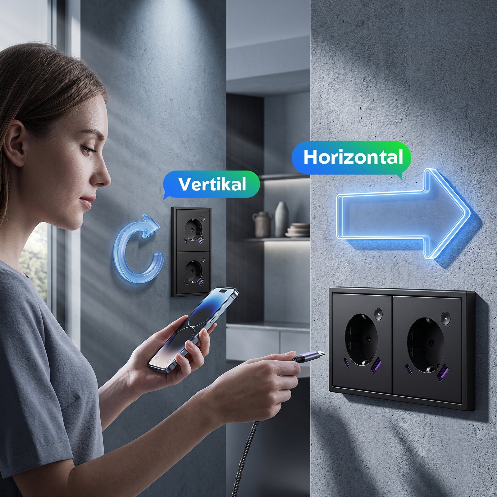 BSEED Grand Smart Wifi Socket With Energy Monitoring 20W USB-C Port Eu Socket Work with Alexa Google Power Outlets & Sockets Bseed official 
