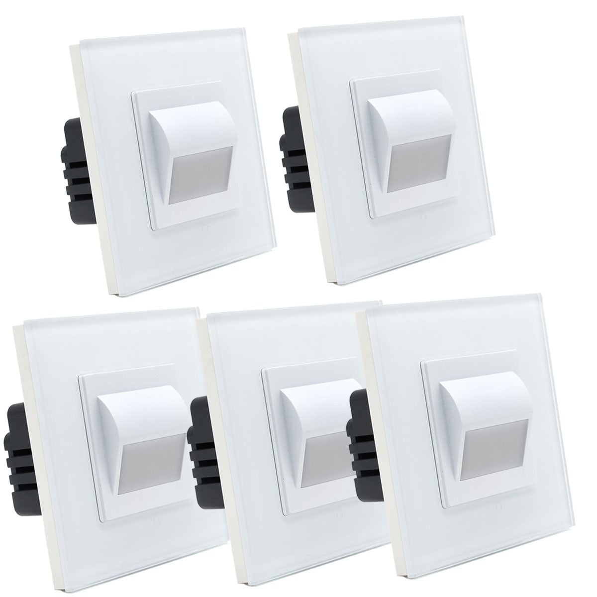 BSEED Footwell Lighting Floor Light Motion Sensor LED Floor Lamp 2800-3000K lamp Bseedswitch white 5 PCS/ Pack 