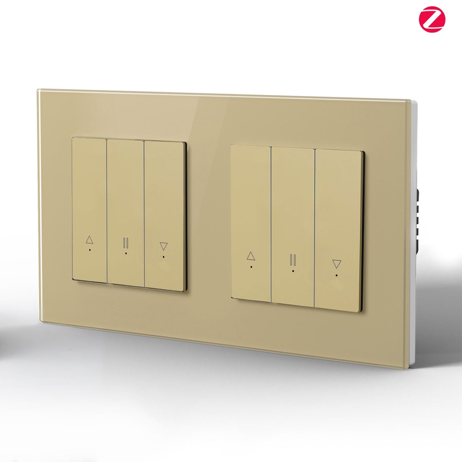 Bseed Echo Smart Zigbee Doble Blind Switch Roller Shutter Switch Work with Tuya Alex Google Assistant 157mm Shutters Bseedswitch Gold 