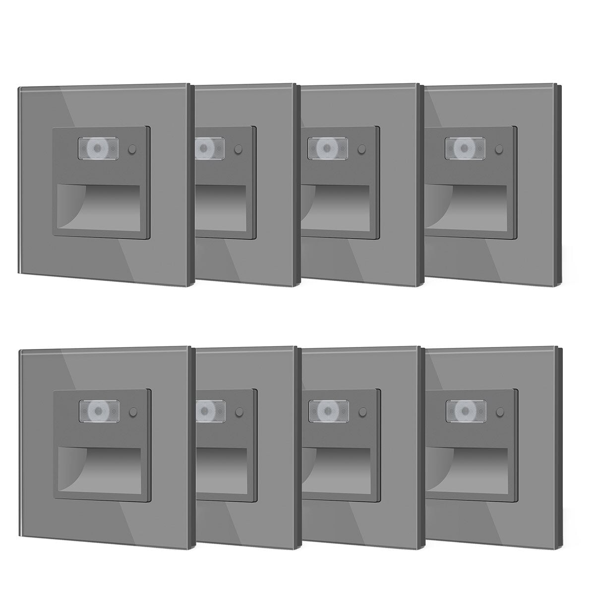 Multiple time delays Footwell Lighting Floor Light Motion Sensor 1800-7500K lamp Bseedswitch grey 8 PCS/ Pack 