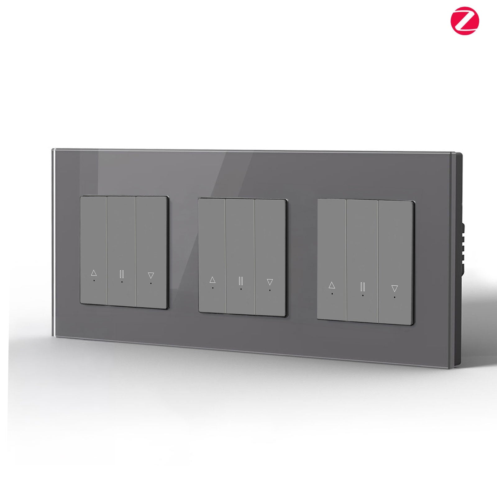 Bseed Echo Smart Zigbee Triple Blind Switch Roller Shutter Switch Work with Tuya Alex Google Assistant Shutters Bseedswitch Grey 