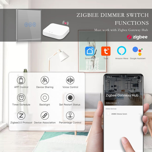 Bseed New Zigbee Touch Light Dimmer Smart Switch Light Switches Bseedswitch 