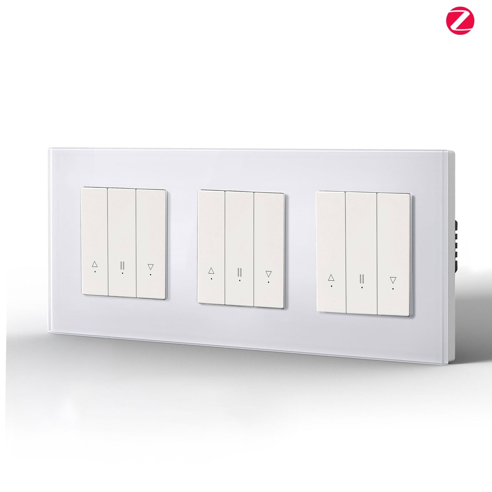 Bseed Echo Smart Zigbee Triple Blind Switch Roller Shutter Switch Work with Tuya Alex Google Assistant Shutters Bseedswitch White 
