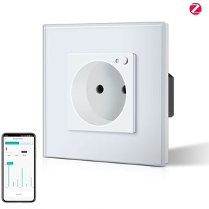 BSEED ZigBee EU Wall Sockets Power Outlets With Energy Monitoring Kids Protection Wall Plates & Covers Bseedswitch 