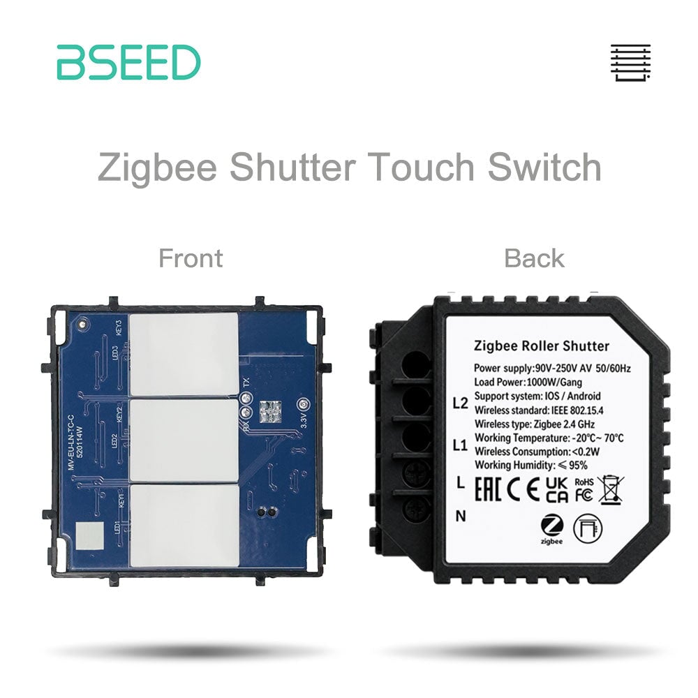 Bseed Crystal Glass Frames Switch Socket Frame Wall Plug Function Parts DIY Free Combination White Color Power Outlets & Sockets Bseedswitch Vertical version zigbee blind 