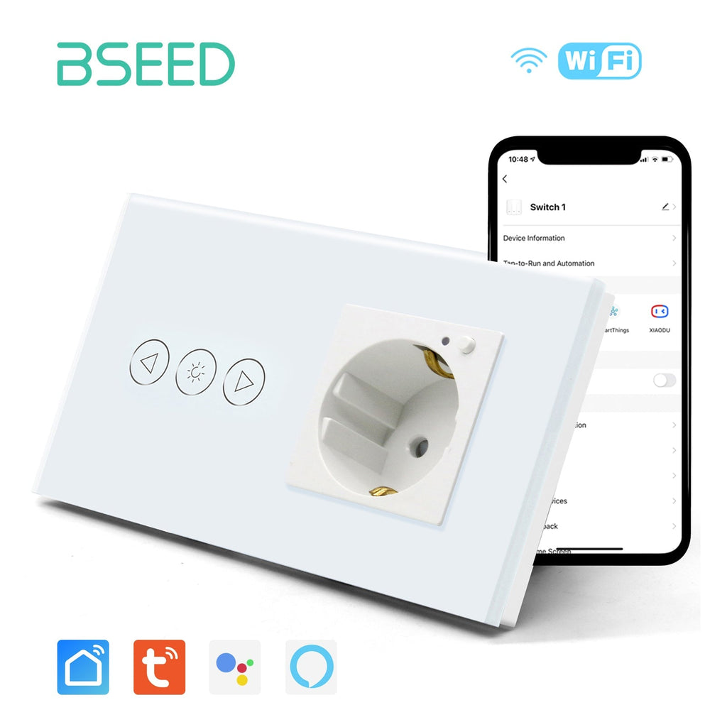 Bseed Smart WiFi Dimmer Switch With WiFi Socket Power Outlets & Sockets Bseedswitch 