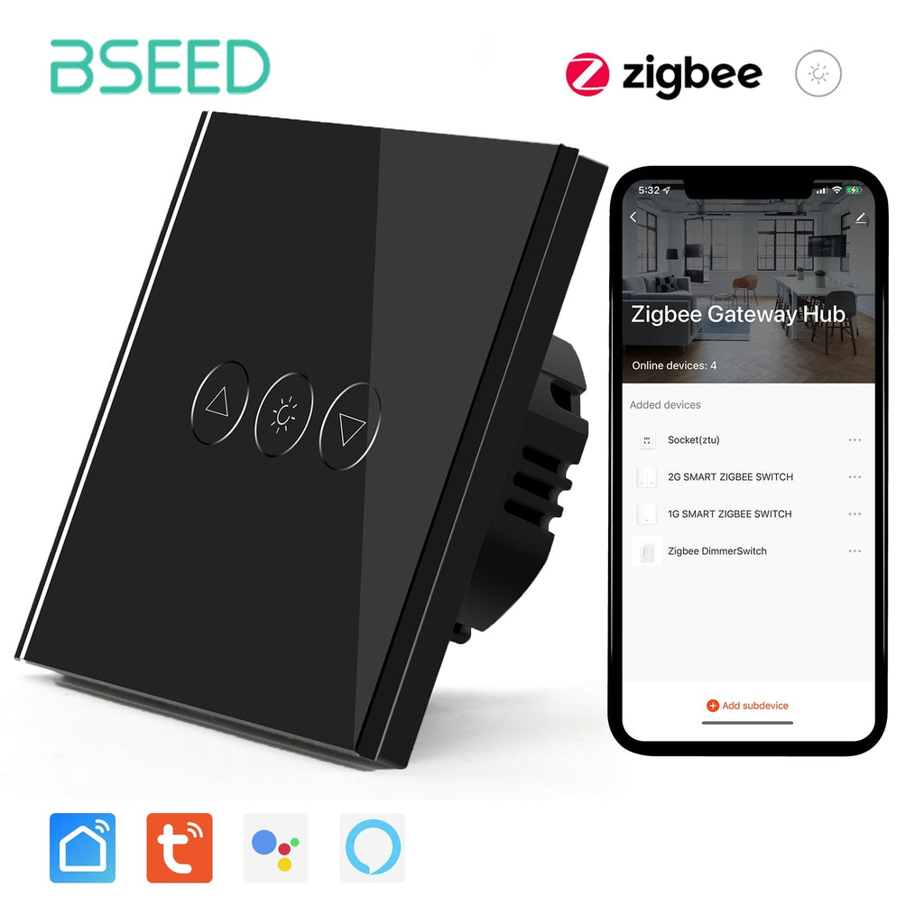 Bseed New Zigbee Touch Light Dimmer Smart Switch Light Switches Bseedswitch 