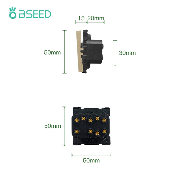 Bseed 1/2/3 Gang 2 Way Button Light Switch Function Key Touch Control Cross Switch Bseedswitch 
