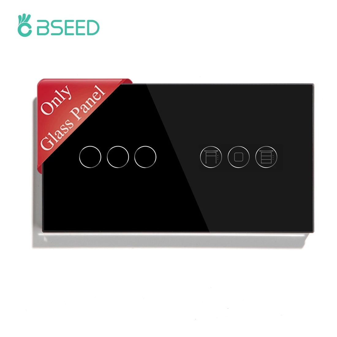 Bseed Pearl Crystal Only Glass Panel For Touch Switch plus WIFI Shutte