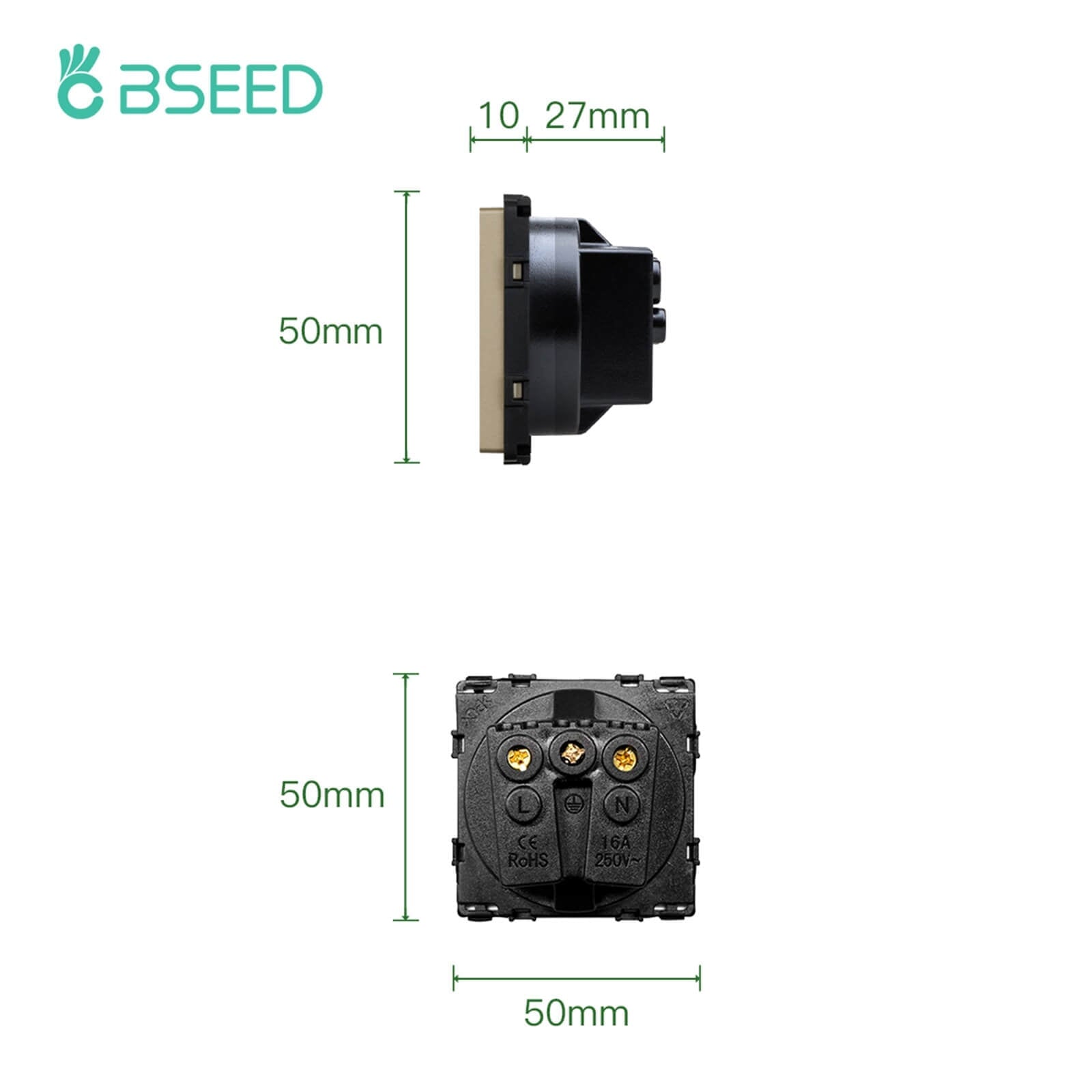 BSEED EU standard Function Key Cover Socket DIY Parts Bseedswitch