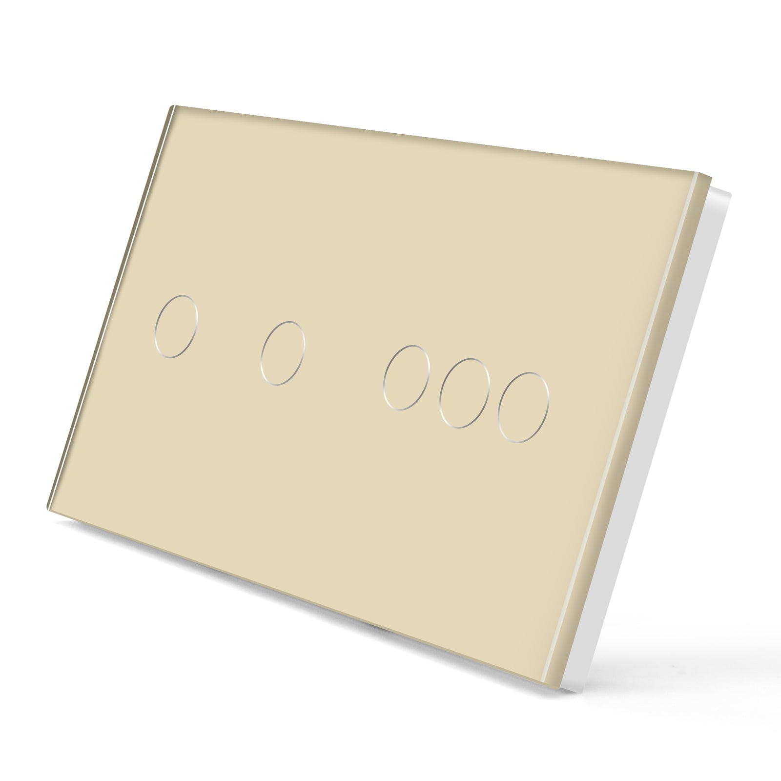 Bseed Glass Panel Light Switch Panel 157mm Double Switch Panel