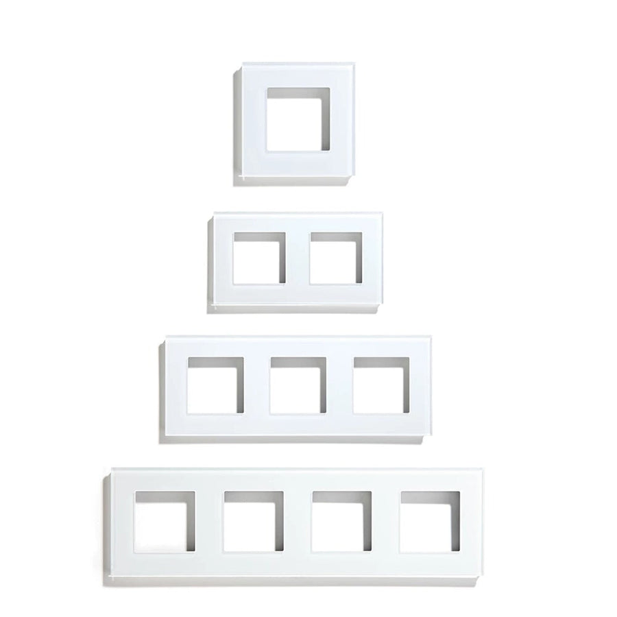 Bseed Crystal Glass Frames Socket Frame 4 Color 1/2/3/4/5 Slotes DIY P