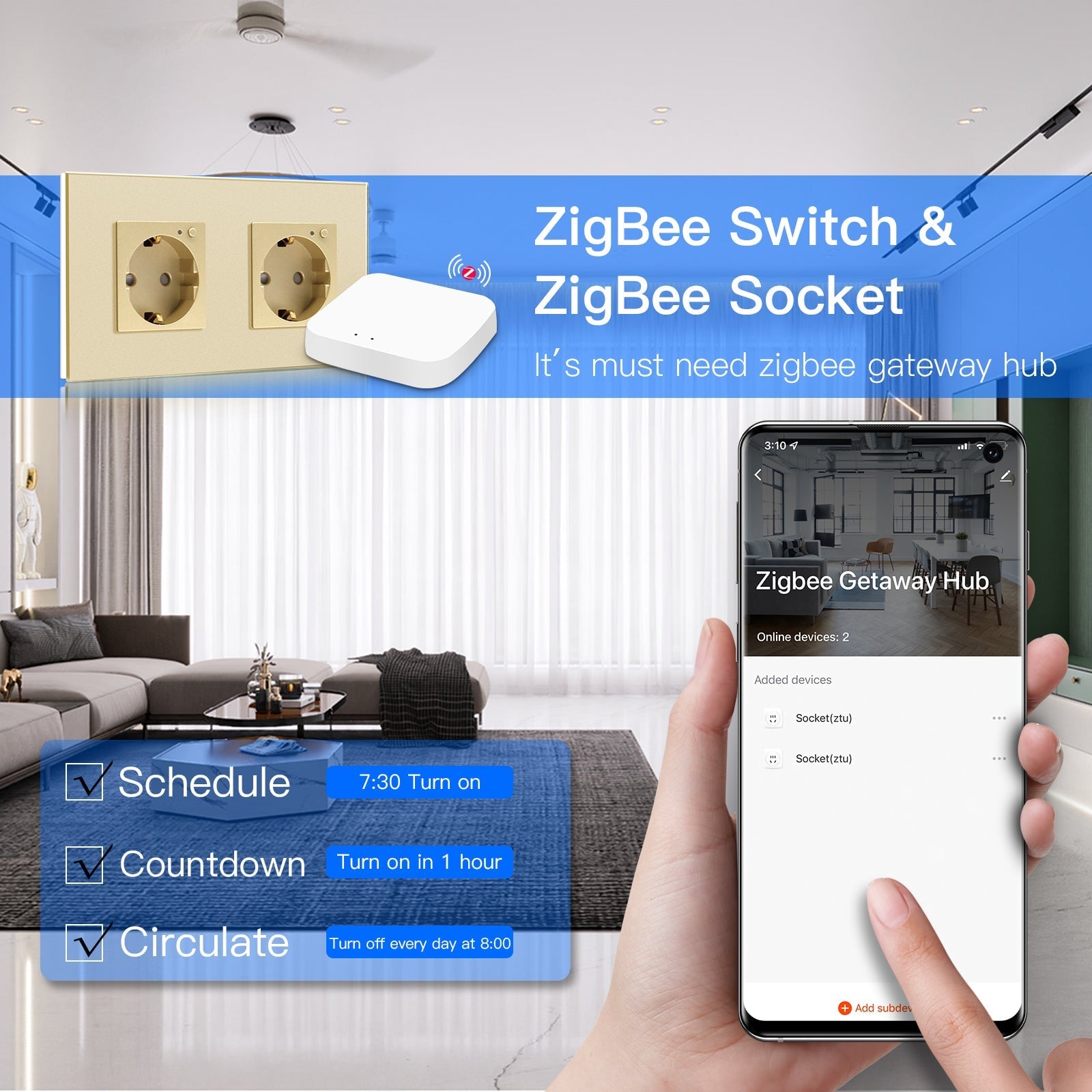 Curated visual reference: Bseed Zigbee Eu Wall Sockets Power Outlets With Energy Monitoring Photo Inspiration