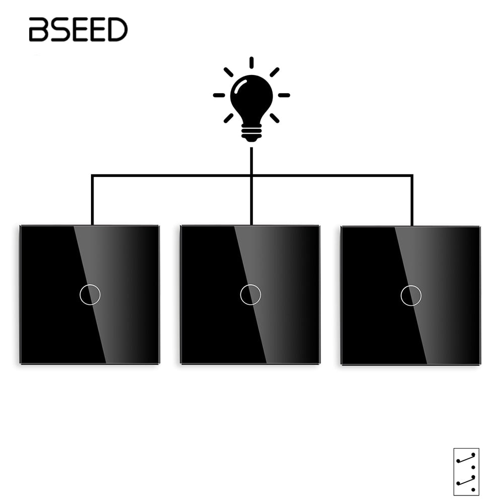 BSEED Touch Switches 1/2/3/4 Gang 1/2/3 Way No Neutral – Bseedswitch